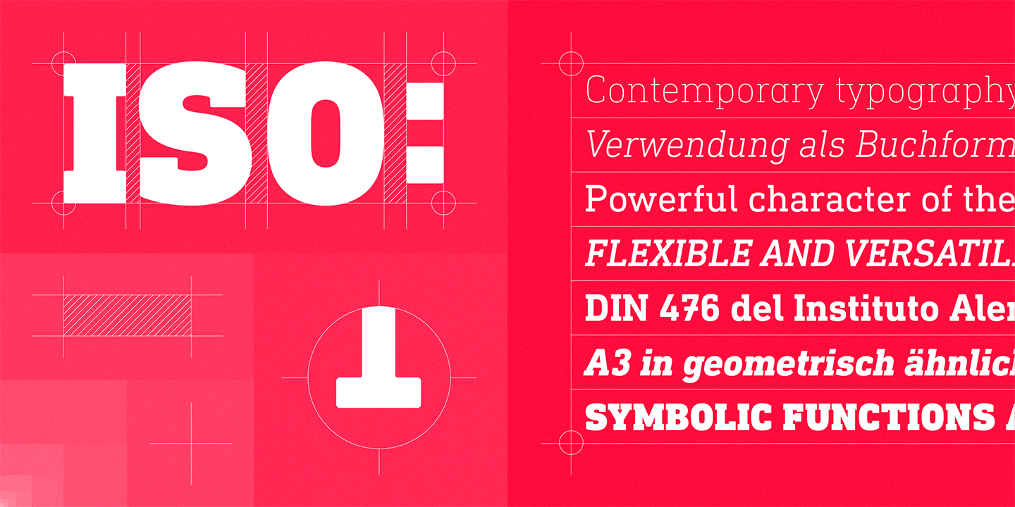 DIN Next Slab Heavy Italic Font preview